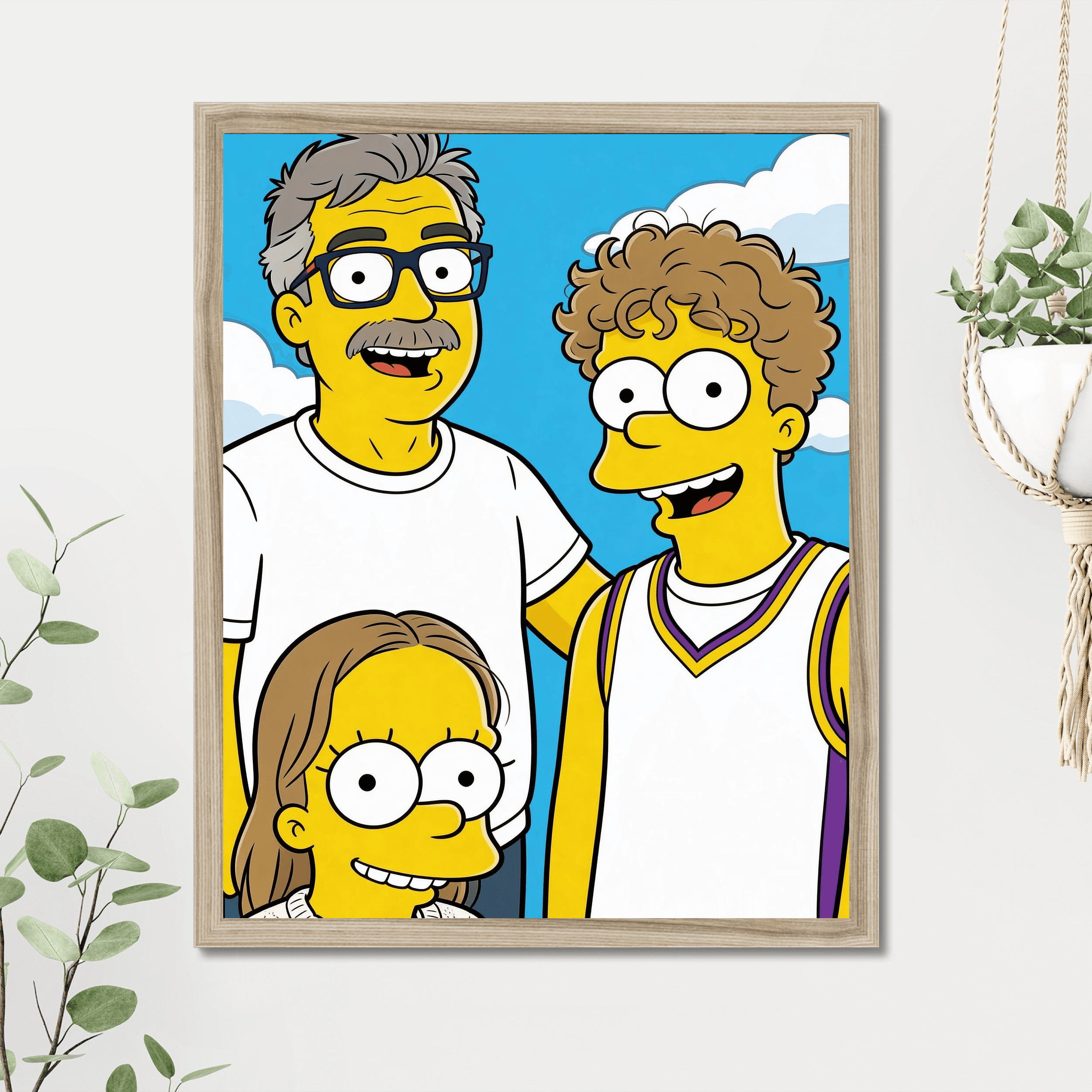 Yellow Cartoon Family