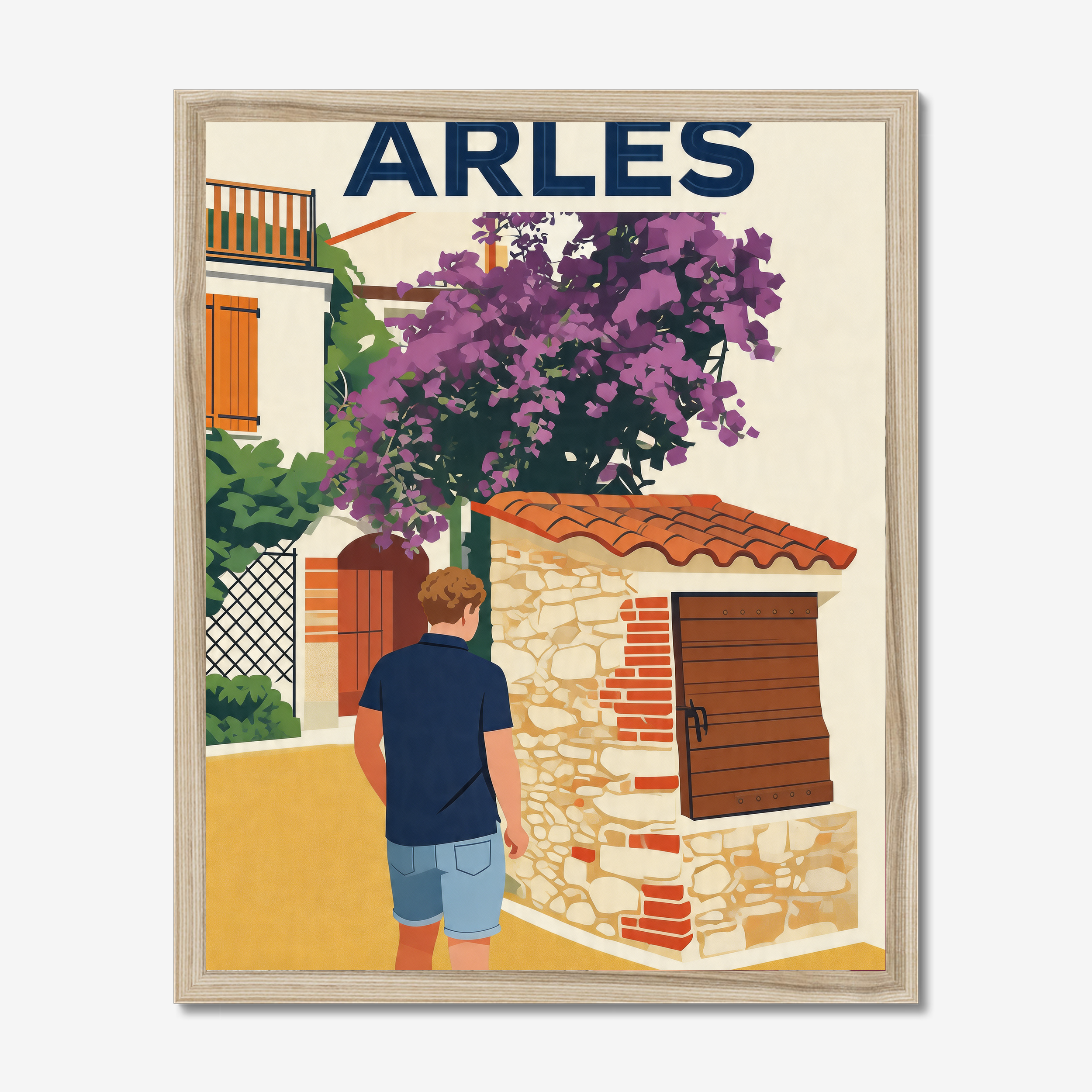 Minimalist Travel Graphic — Custom Poster