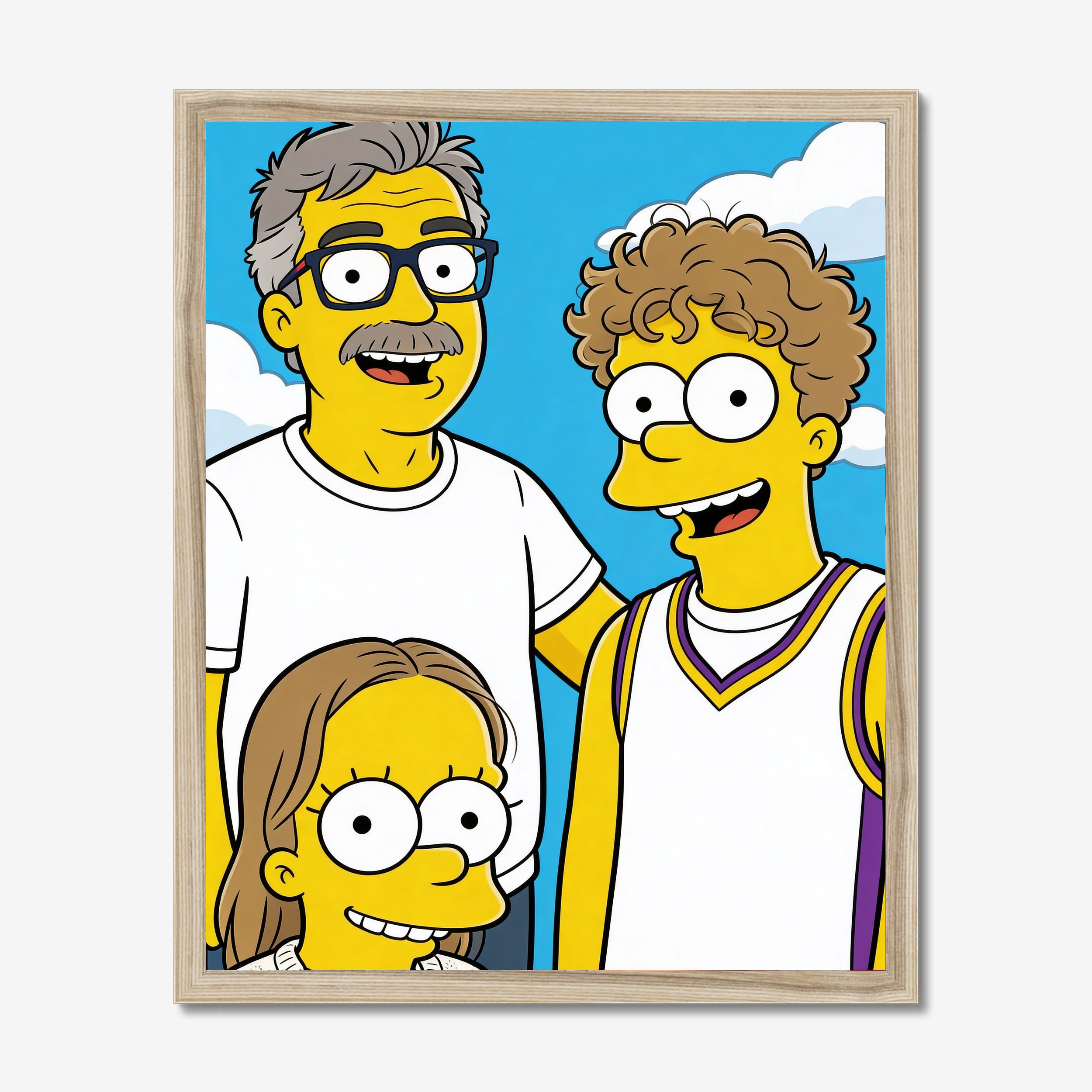 Yellow Cartoon Family